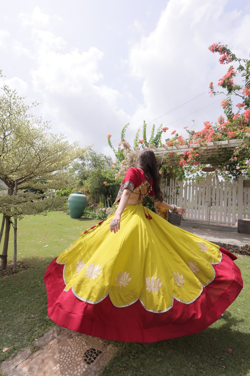 Navratri Special Gamthi Work Chaniya Choli for Garba