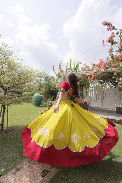 Navratri Special Gamthi Work Chaniya Choli for Garba