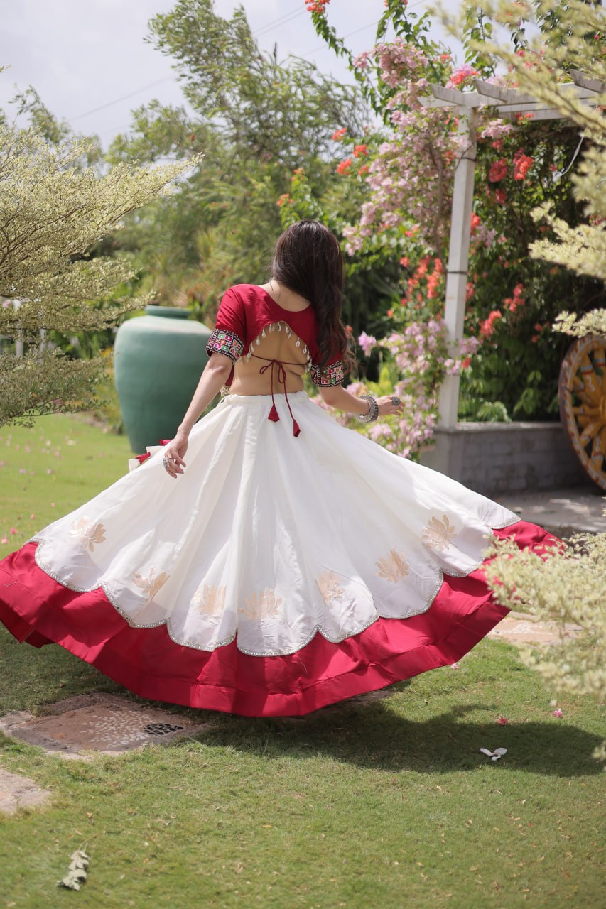 Navratri Special Gamthi Work Chaniya Choli for Garba