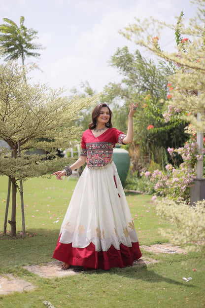 Navratri Special Gamthi Work Chaniya Choli for Garba