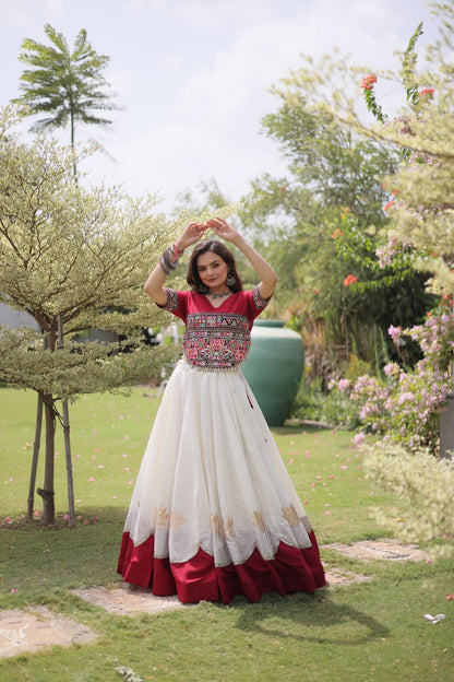 Navratri Special Gamthi Work Chaniya Choli for Garba