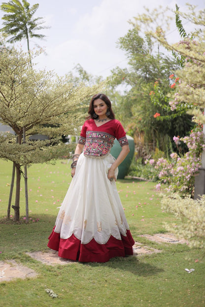 Navratri Special Gamthi Work Chaniya Choli for Garba