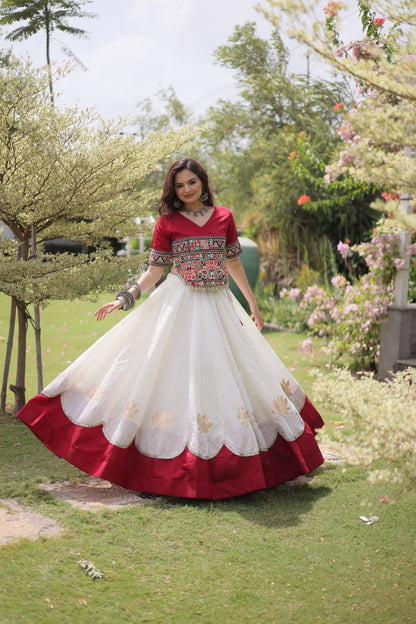 Navratri Special Gamthi Work Chaniya Choli for Garba