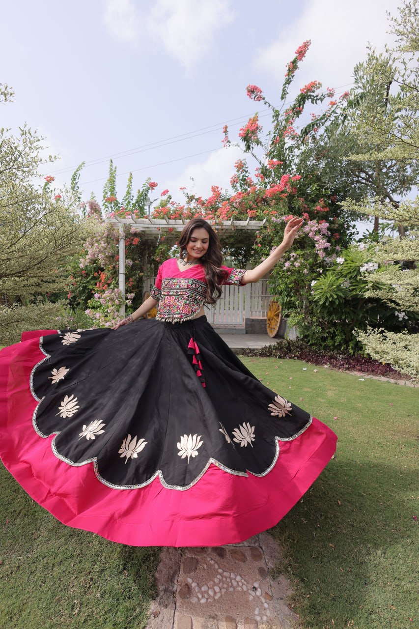 Navratri Special Gamthi Work Chaniya Choli for Garba