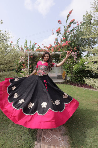 Navratri Special Gamthi Work Chaniya Choli for Garba