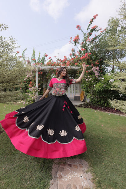 Navratri Special Gamthi Work Chaniya Choli for Garba
