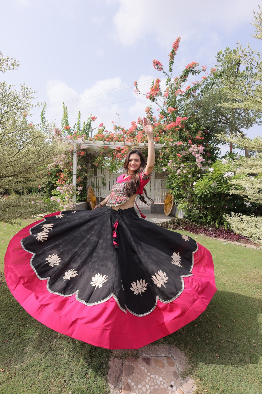 Navratri Special Gamthi Work Chaniya Choli for Garba