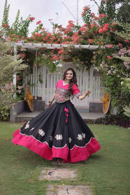 Navratri Special Gamthi Work Chaniya Choli for Garba