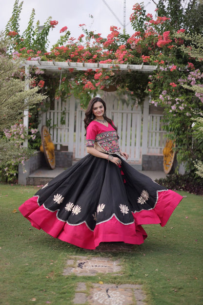 Navratri Special Gamthi Work Chaniya Choli for Garba