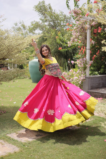 Navratri Special Gamthi Work Chaniya Choli for Garba