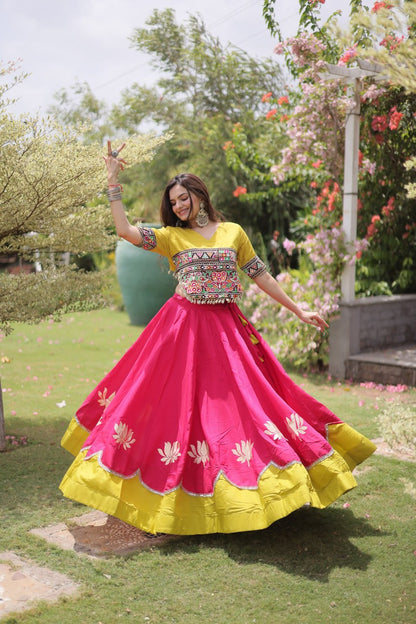 Navratri Special Gamthi Work Chaniya Choli for Garba