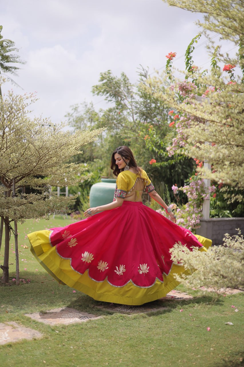 Navratri Special Gamthi Work Chaniya Choli for Garba