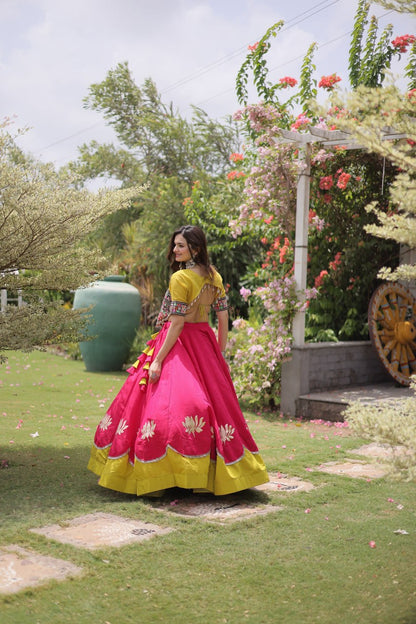 Navratri Special Gamthi Work Chaniya Choli for Garba