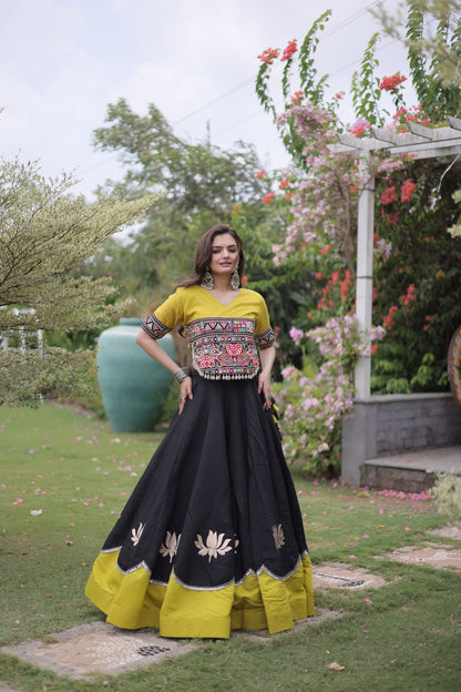 Navratri Special Gamthi Work Chaniya Choli for Garba