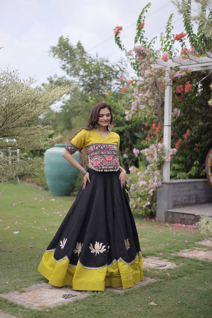 Navratri Special Gamthi Work Chaniya Choli for Garba