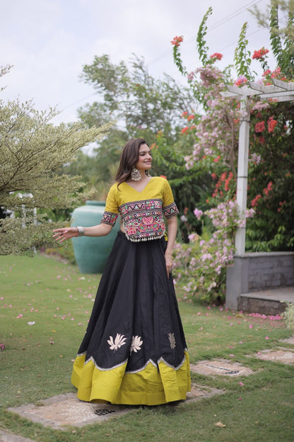 Navratri Special Gamthi Work Chaniya Choli for Garba