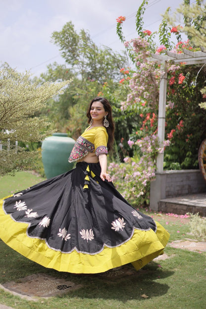 Navratri Special Gamthi Work Chaniya Choli for Garba