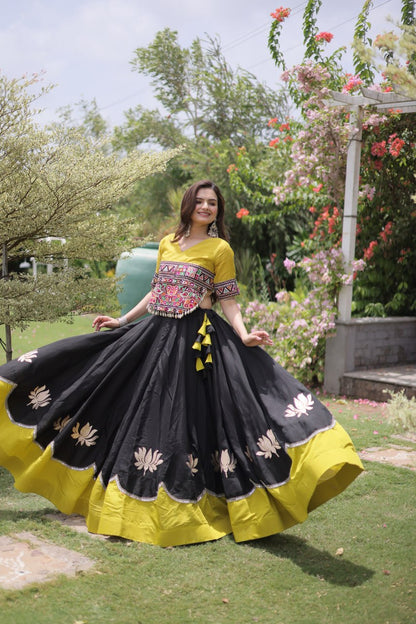 Navratri Special Gamthi Work Chaniya Choli for Garba