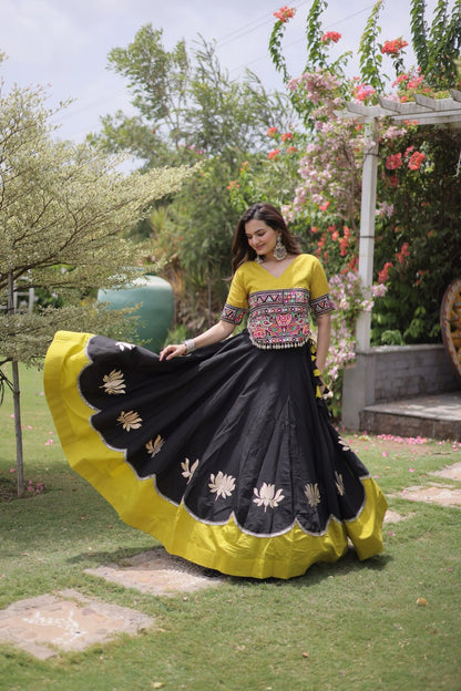 Navratri Special Gamthi Work Chaniya Choli for Garba
