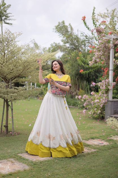 Navratri Special Gamthi Work Chaniya Choli for Garba