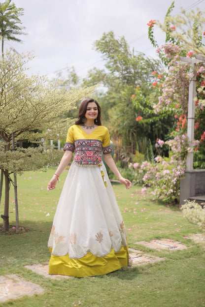 Navratri Special Gamthi Work Chaniya Choli for Garba