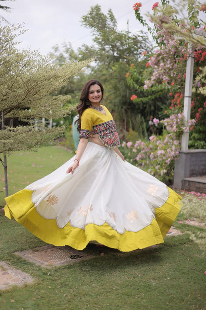Navratri Special Gamthi Work Chaniya Choli for Garba