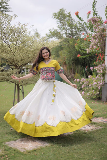 Navratri Special Gamthi Work Chaniya Choli for Garba