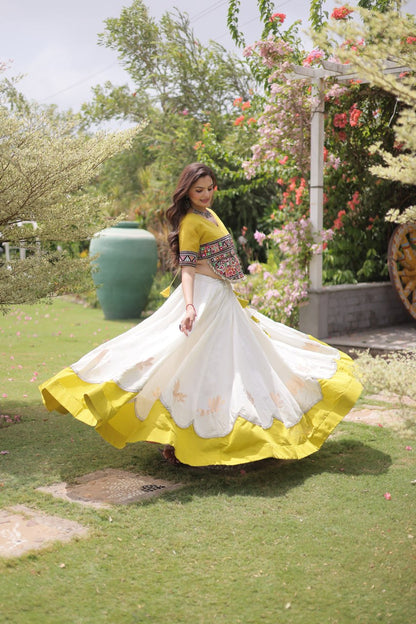 Navratri Special Gamthi Work Chaniya Choli for Garba