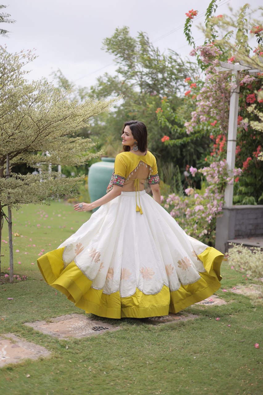 Navratri Special Gamthi Work Chaniya Choli for Garba