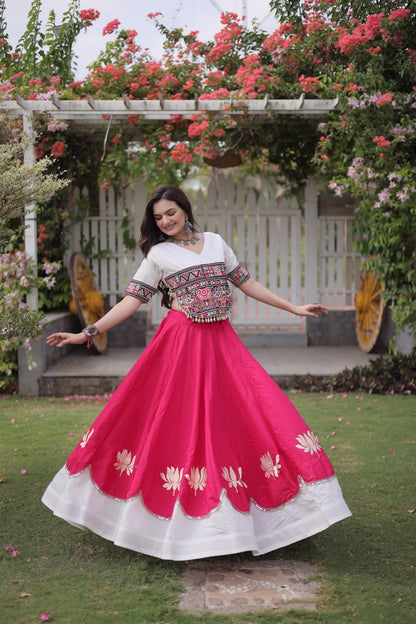 Navratri Special Gamthi Work Chaniya Choli for Garba