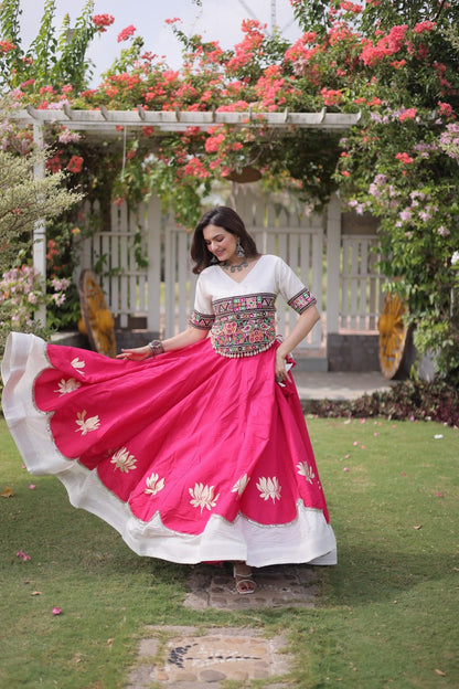 Navratri Special Gamthi Work Chaniya Choli for Garba