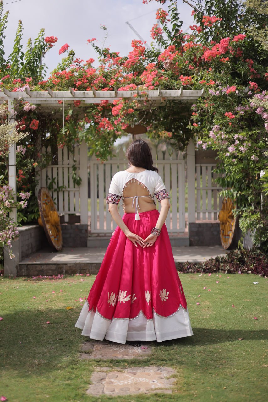 Navratri Special Gamthi Work Chaniya Choli for Garba