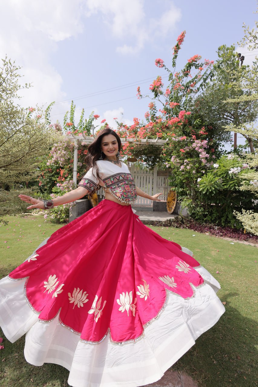 Navratri Special Gamthi Work Chaniya Choli for Garba