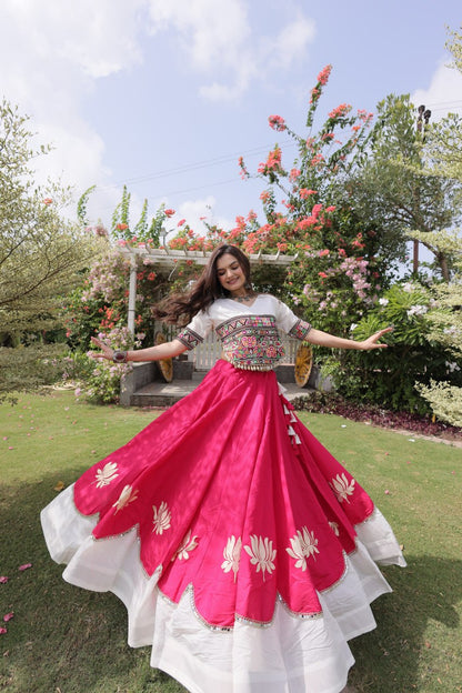 Navratri Special Gamthi Work Chaniya Choli for Garba