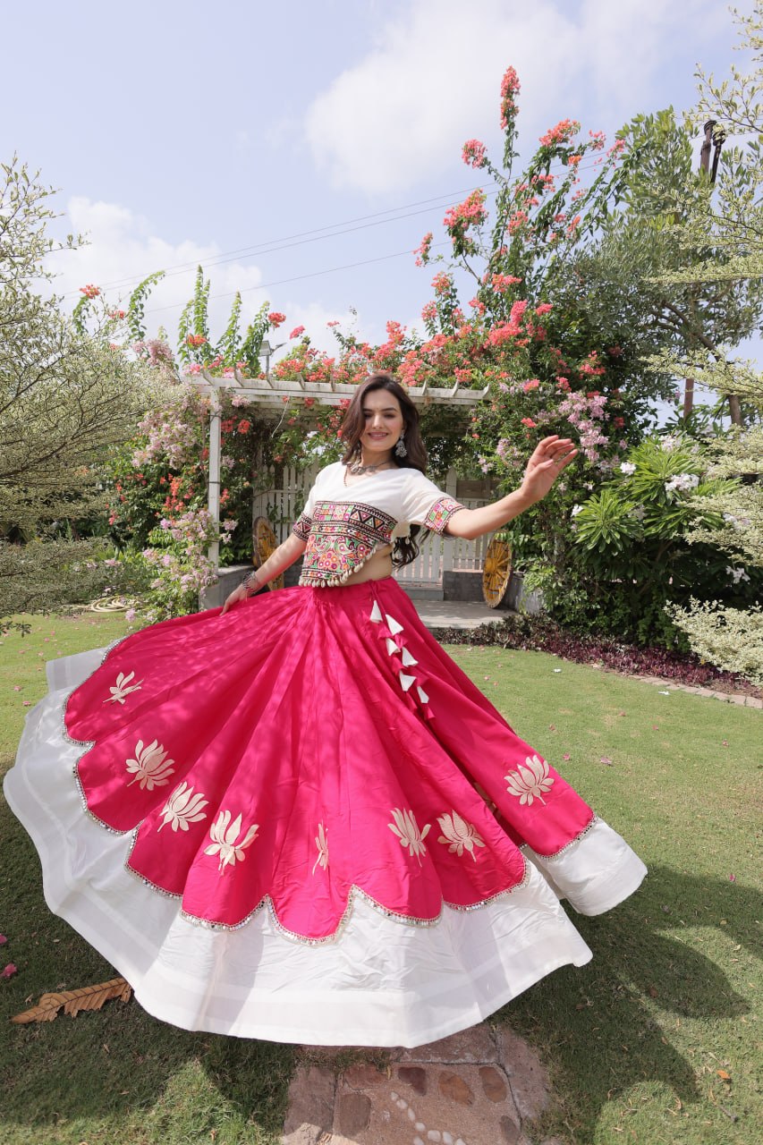 Navratri Special Gamthi Work Chaniya Choli for Garba