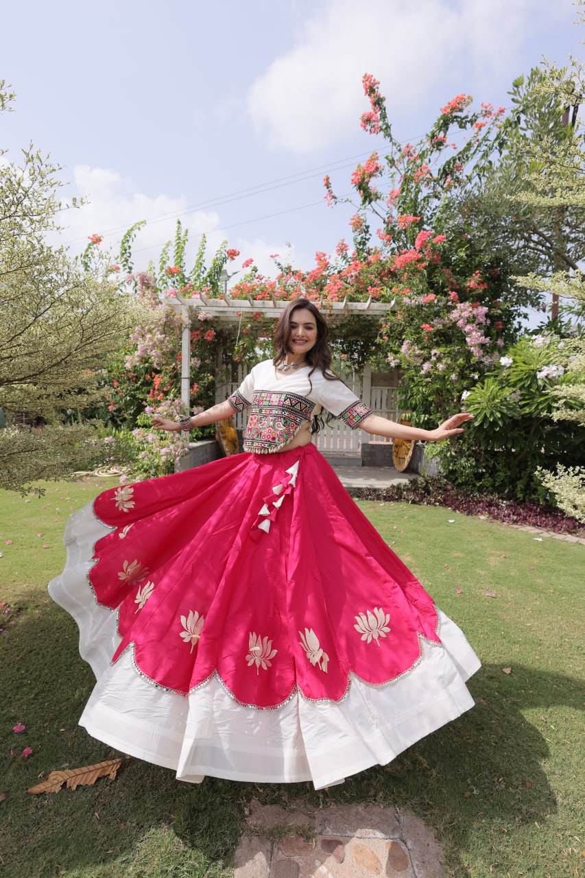 Navratri Special Gamthi Work Chaniya Choli for Garba