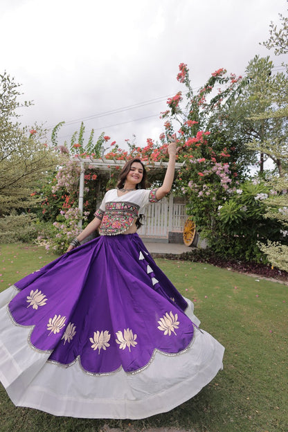 Navratri Special Gamthi Work Chaniya Choli for Garba