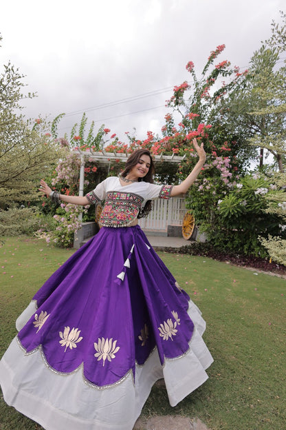 Navratri Special Gamthi Work Chaniya Choli for Garba