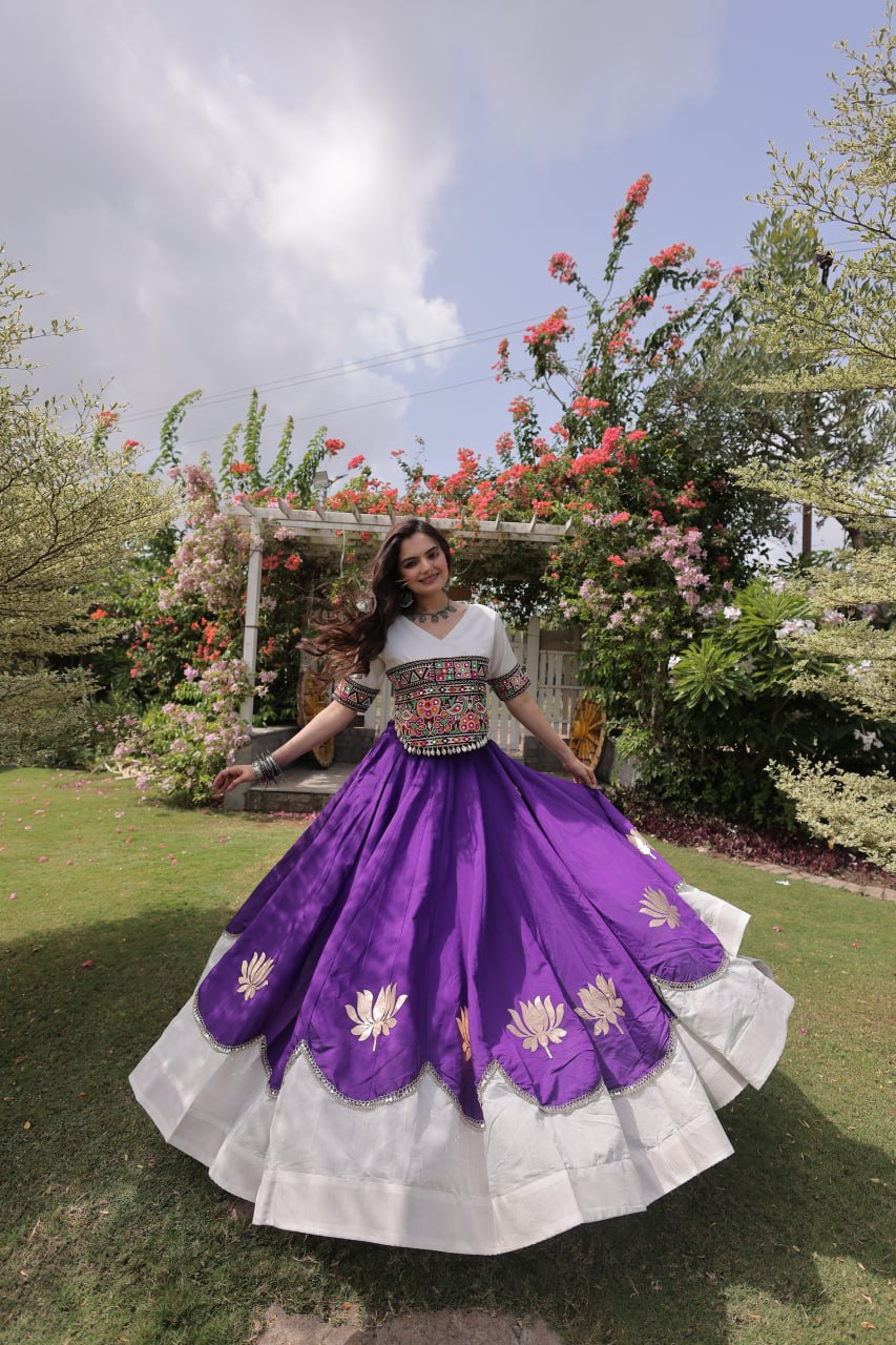 Navratri Special Gamthi Work Chaniya Choli for Garba
