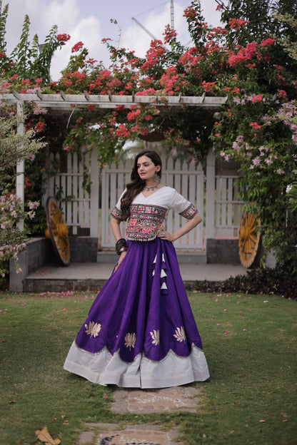 Navratri Special Gamthi Work Chaniya Choli for Garba