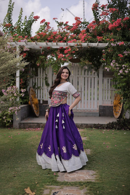 Navratri Special Gamthi Work Chaniya Choli for Garba