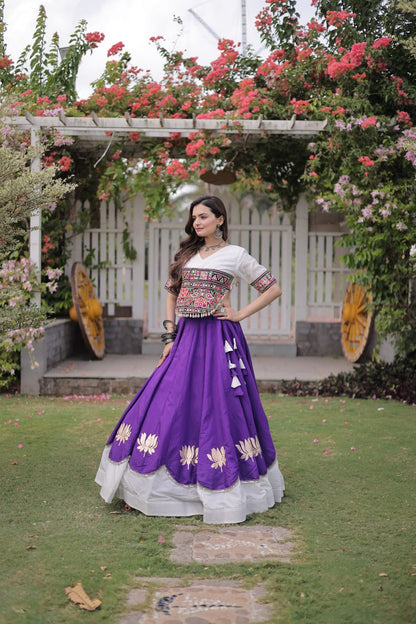 Navratri Special Gamthi Work Chaniya Choli for Garba
