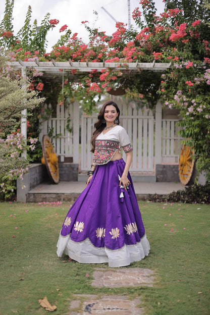 Navratri Special Gamthi Work Chaniya Choli for Garba