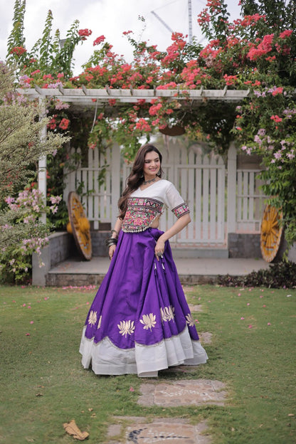 Navratri Special Gamthi Work Chaniya Choli for Garba