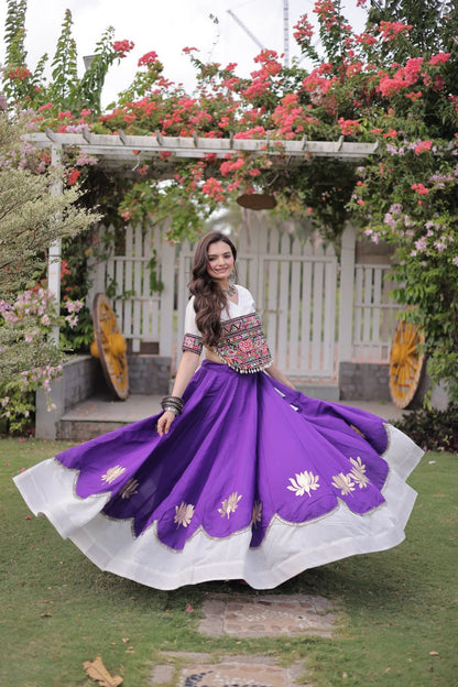 Navratri Special Gamthi Work Chaniya Choli for Garba