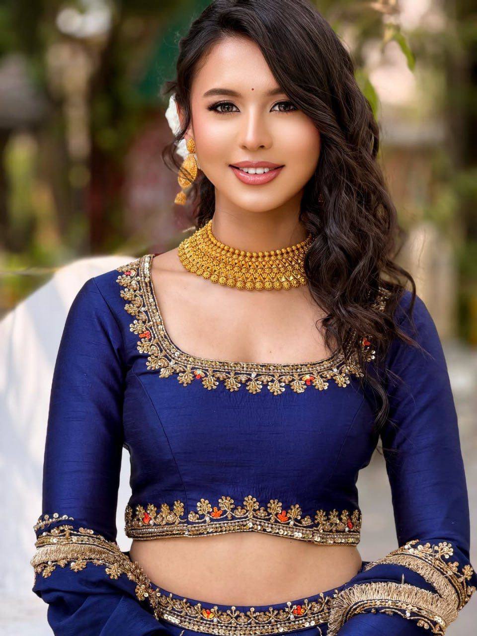 Designer Chinon Silk Lehenga Choli for Women Wedding Party Wear