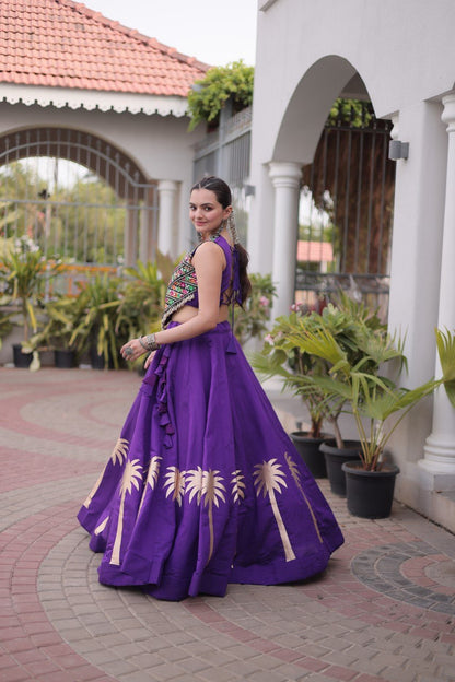 Navratri Lehenga Choli with Coconut Gota Work - Garba Ready