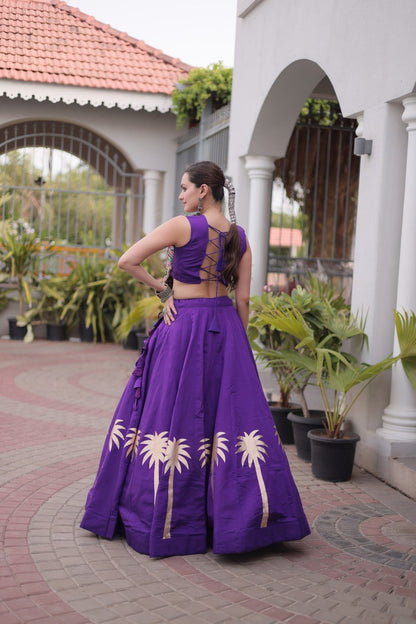 Navratri Lehenga Choli with Coconut Gota Work - Garba Ready