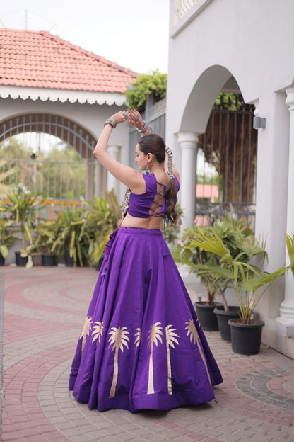 Navratri Lehenga Choli with Coconut Gota Work - Garba Ready