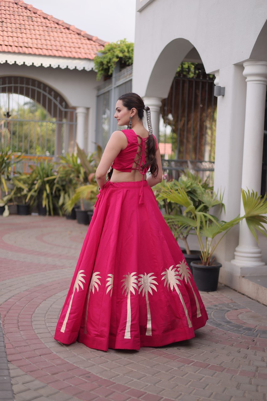 Navratri Lehenga Choli with Coconut Gota Work - Garba Ready